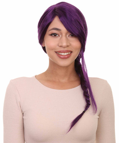Wigs2you ハロウィン パーティー プレミアム レディース H-1172 とても快適なバイオレット編み込みウィッグ