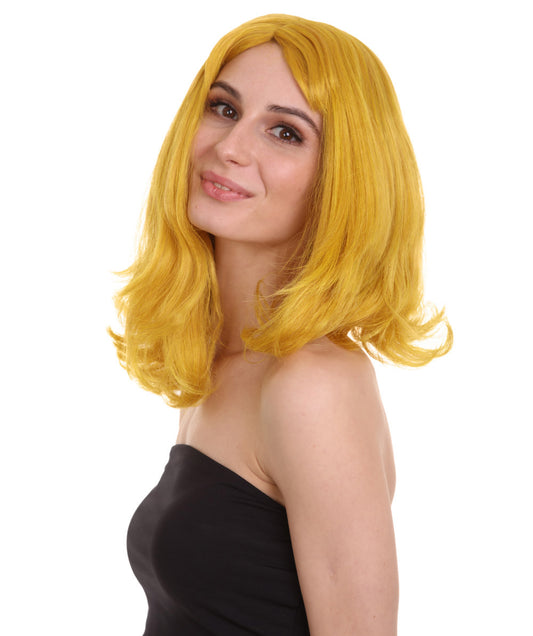 Wigs2you ハロウィン パーティー プレミアム レディース H-1292 着けやすい 快適なフィット感 ゴールド ページボーイ ウィッグ