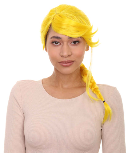 Wigs2you ハロウィン パーティー プレミアム レディース H-1163 とても快適なイエローの編み込みウィッグ