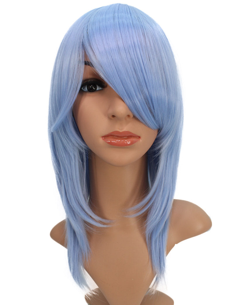 レディースファッション C-071 ロングストレート C-ワインレッド コスプレヒートスタイラブルウィッグ