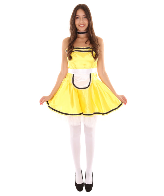 女性用 JCO-344_20 フレンチメイド制服コスプレ イエローコスチューム