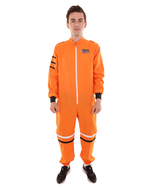 大人用メンズ JCO-290 宇宙飛行士 ジャンプスーツ 制服コスチューム オレンジのコスプレコスチューム