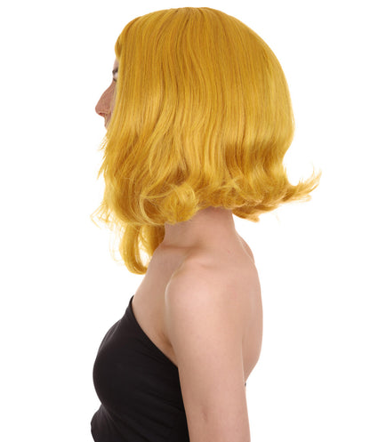 Wigs2you ハロウィン パーティー プレミアム レディース H-1292 着けやすい 快適なフィット感 ゴールド ページボーイ ウィッグ