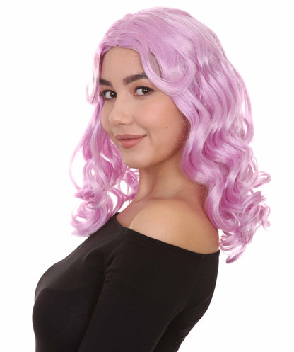 Wigs2you ハロウィンパーティー プレミアム レディース H-1092 アリスウィッグ 鏡の国のアリス パープル色