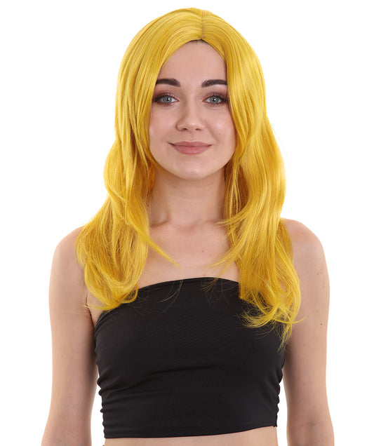Wigs2you ハロウィンパーティープレミアム H-955 3レイヤーのパーティーガールウィッグ ゴールドカラー