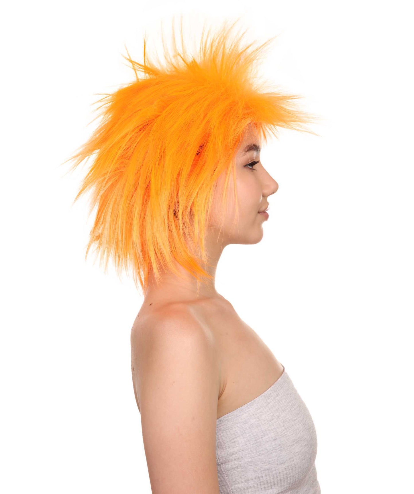 Wigs2you ハロウィンパーティープレミアムレディース H-1682 着け心地が良い とても快適 ファンキーパンク オレンジウィッグ