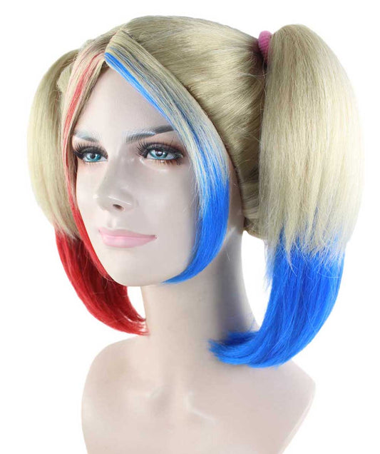ハロウィンパーティー プレミアム 女性用 H-2836 コスプレ ウィッグ ハーレイ・クイン