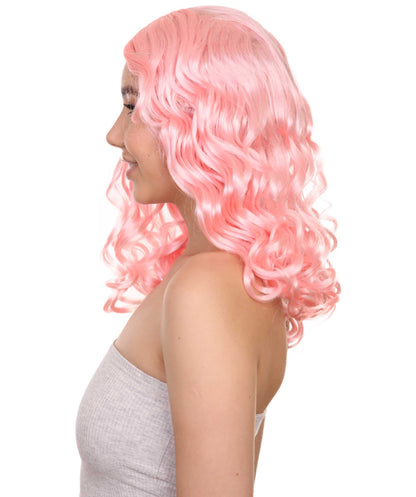 Wigs2you ハロウィン パーティー プレミアム レディース H-1095 とても快適なアリス ウィッグ 鏡の国のアリス Lt ピンク色