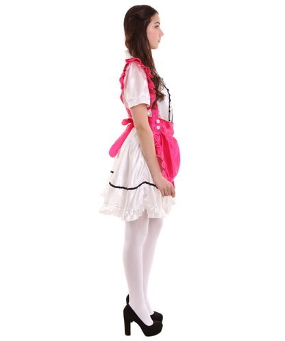 女性用 JCO-326_13 アニメ コスプレ フレンチメイド ファンシー ドレス ピンク コスプレ コスチューム