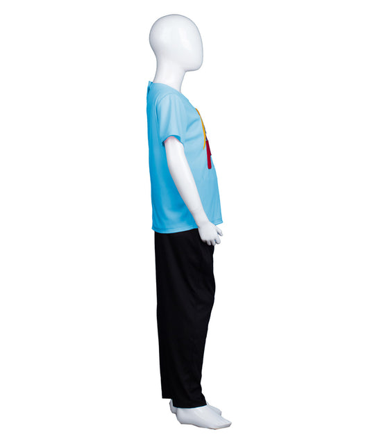 子供用 JCO-176(Kids)_9 エレファント プレジデント ヘア スタイル Tシャツ ライト ブルー コスプレ コスチューム