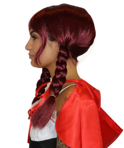 Wigs2you ハロウィン パーティー プレミアム レディース H-1652 簡単装着 とても快適 ピッピ ダークオーバーン
