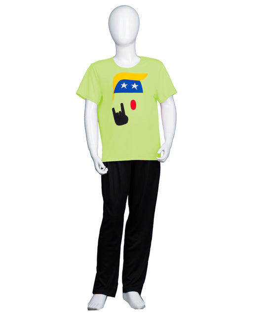 子供用 JCO-177(Kids)_8 プレジデント ロゴ Tシャツ ライム コスプレ コスチューム