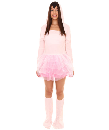 女性 JCP-098 のピンクフラミンゴコスプレコスチューム ハロウィン
