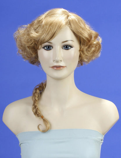 ハロウィンパーティープレミアムレディース W-332 ライトブロンド ファンシーキャラクターファッションウィッグ ソフト合成繊維