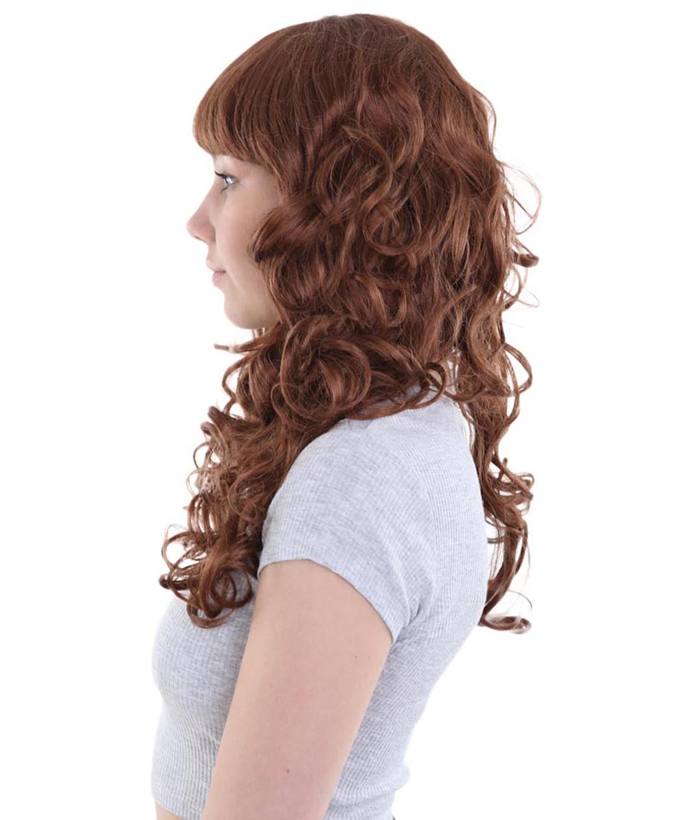 Wigs2you ハロウィンパーティープレミアム H-837 バットマン 女性ジョーカーウィッグ オーバーンブラウン色