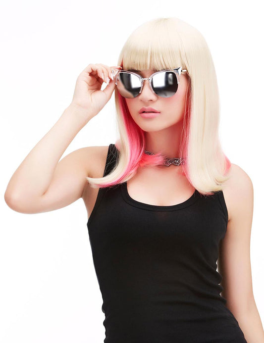 パッツン前髪がとってもかわいいスタイルです！！ヘアーの長さが42ｃｍあります♪ウィッグネット付き♪ PTB-009
