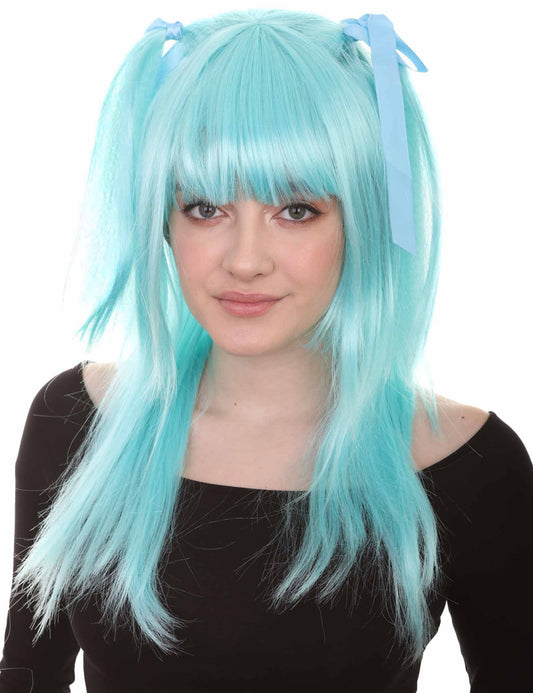 Wigs2you ハロウィンパーティープレミアムレディース H-552 ライトブルー "Dolly" ウィッグ