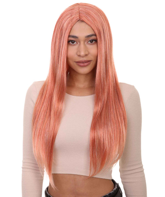 Wigs2you ハロウィンパーティープレミアム H-866 悪の花嫁 II 女性用ウィッグ ピーチ色