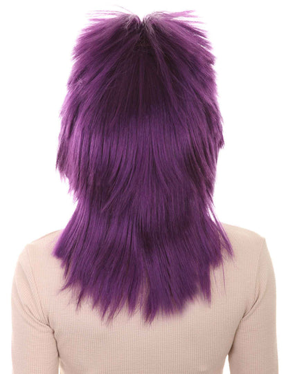 Wigs2you ハロウィン パーティー プレミアム H-1320 簡単に着用でき 快適なフィット感 80 年代女性バイオレット ロッカー スタイルウィッグ
