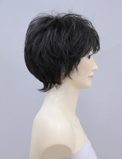"	 耐熱商品☆ショートウィッグ☆空気感のあるカッコイイスタイル☆耐熱なのでコテ・アイロンOK！ ウィッグネット付き♪ W-793 "