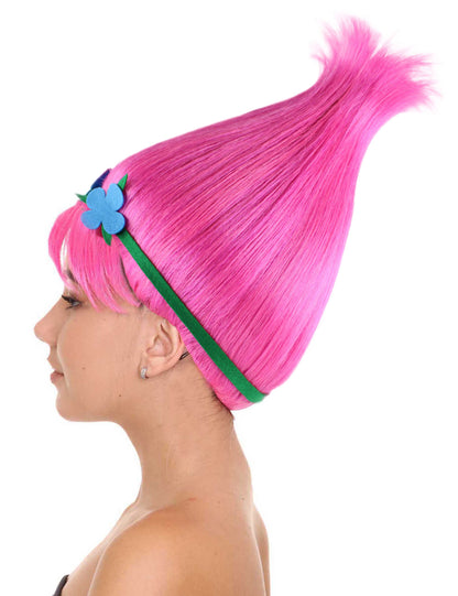 Wigs2you ハロウィン パーティー プレミアム レディース H-1448 着けやすい 快適なフィット感 コスプレウィッグ ポピートロールズ スタイル ピンクカラーウィッグ