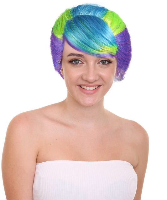 Colorful Babe Sexy Womens Wig | Braided Cosplay Halloween Wig | Premium Breathable Capless Cap  H-388