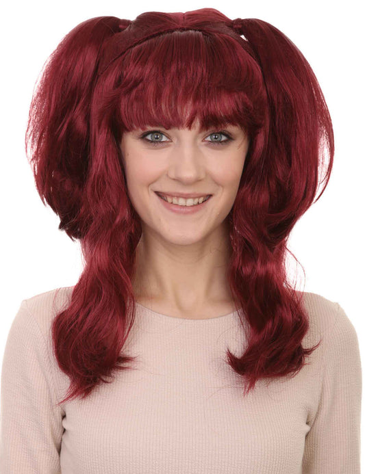 Wigs2you ハロウィンパーティープレミアム レディース H-771 バナナエンジェルウィッグ バーガンディカラー