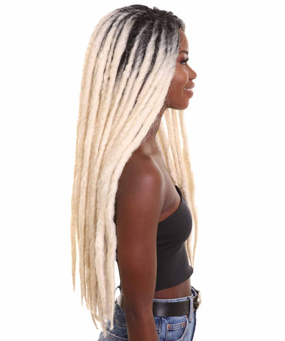 ハロウィンパーティープレミアム H-5262 女性用ロングドレッドロックウィッグ フクシャ