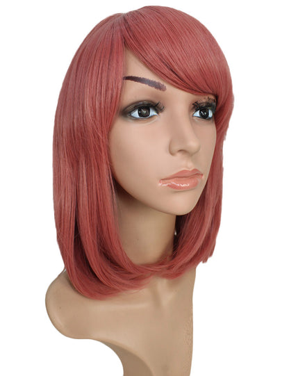 Wigs2You ミディアムストレートウィッグ サイドバング付き フルウィッグ 耐熱ファイバー製 コスプレ・イベント用 - サンディブラウン C-069