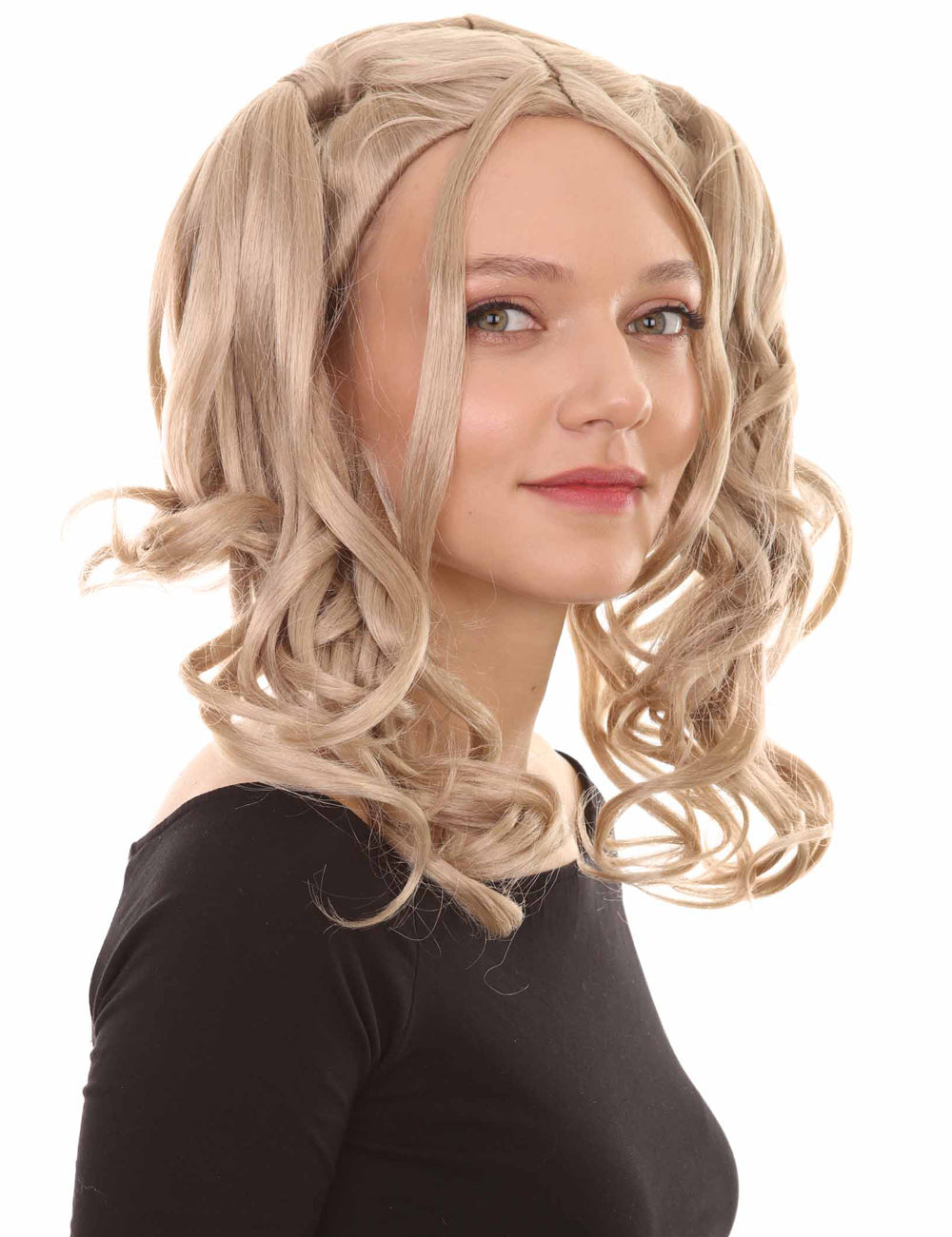 Wigs2you ハロウィン パーティー プレミアム レディース H-764 ドリー ピグテール ウィッグ ダークブロンド カラー