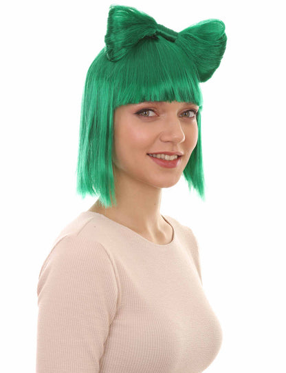 Wigs2you ハロウィンパーティープレミアムレディース H-1662 着け心地が良い とても快適 ダークグリーン バタフライウィッグ