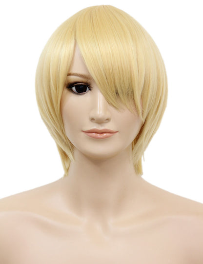 レディースファッション C-061 ショート C-ペールイエロー コスプレヒートスタイラブルウィッグ