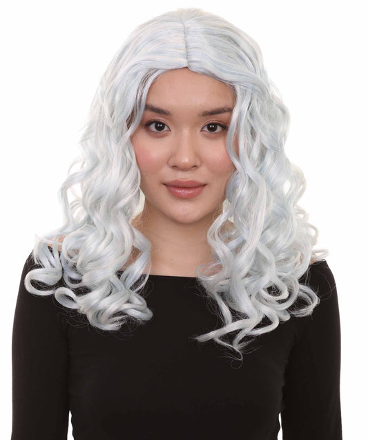 Wigs2you ハロウィンパーティー プレミアム レディース H-1100 とても着け心地の良いアリスウィッグ 鏡の国のアリス スカイブルー色