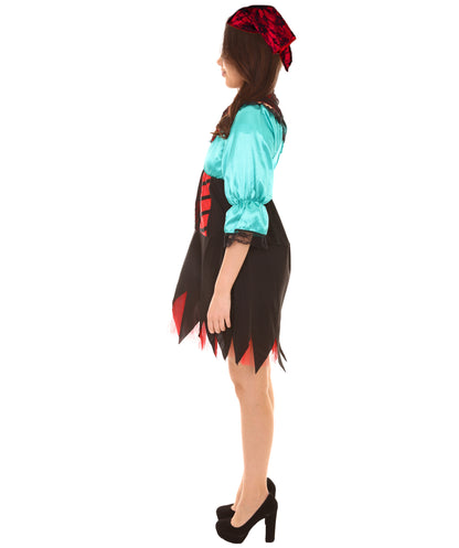 ウィメンズ JCP-021_8 コスチューム セクシー パイレーツ グリーン コスプレ コスチューム