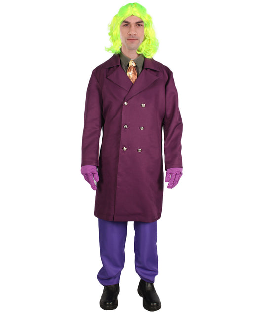 男性 JCP-132 のデラックスクラウンシアトリカルスーツコスチューム マルチカラーハロウィンコスチューム