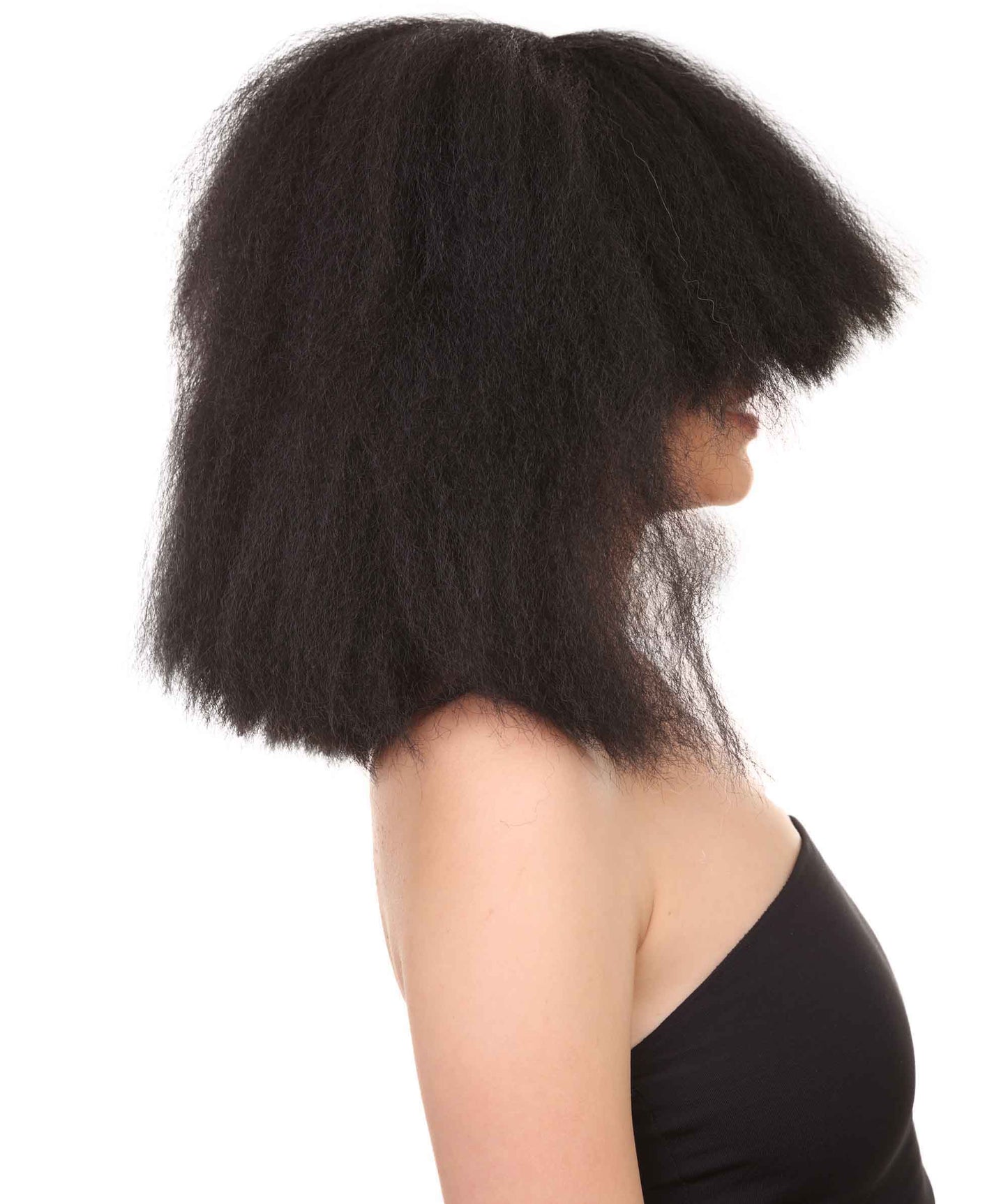 Wigs2you ハロウィンとパーティー プレミアム レディース H-493 SIA ブラックとホワイト ウィッグ 特大
