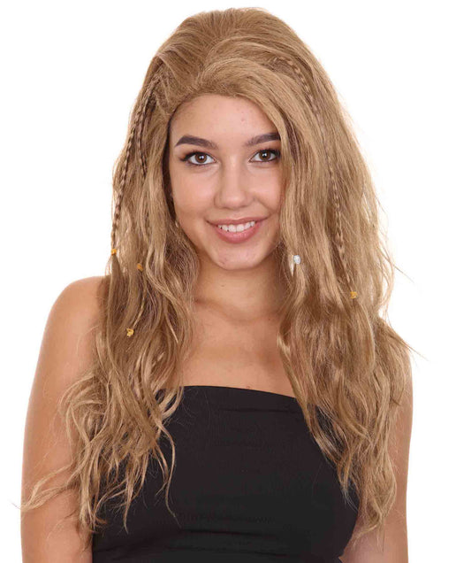ハロウィンパーティープレミアム H-5242 女性用ストレートロングウィッグ ブラウン