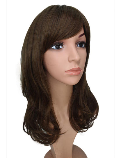 エアリーカールが可愛い！ふわふわヘアで柔らかな女の子に  耐熱です ウィッグネット付き W-537