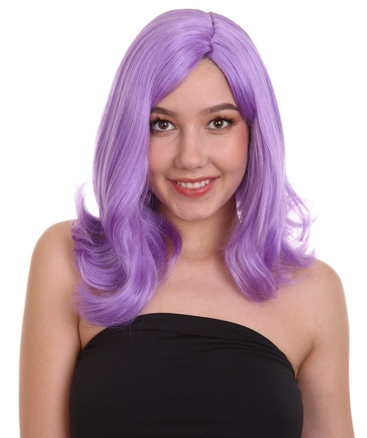 Wigs2you ハロウィン パーティー プレミアム レディース H-1280 着けやすい 快適なフィット感 ライラック ページボーイ ウィッグ