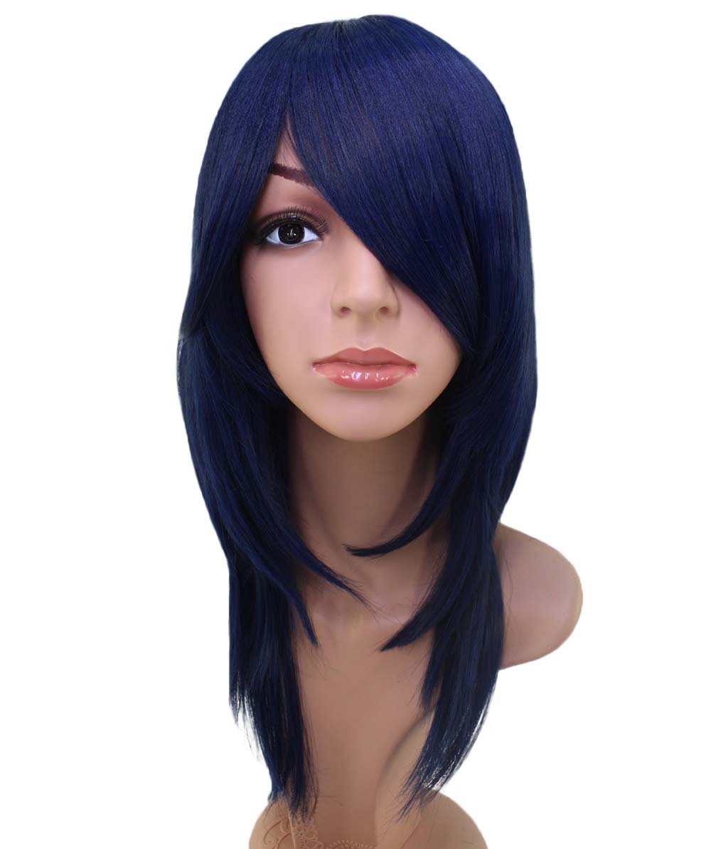 レディースファッション C-071 ロングストレート C-ワインレッド コスプレヒートスタイラブルウィッグ