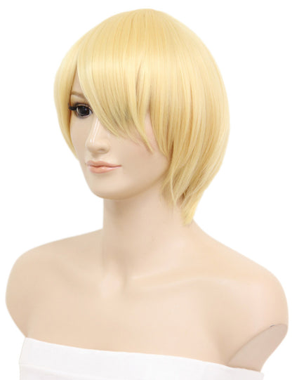 レディースファッション C-061 ショート C-ペールイエロー コスプレヒートスタイラブルウィッグ