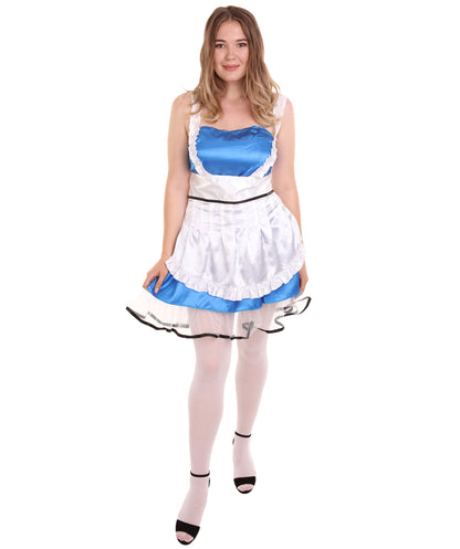 大人用女性 JCO-329_3 セクシーなフレンチメイド制服 ロイヤルブルー コスプレ コスチューム