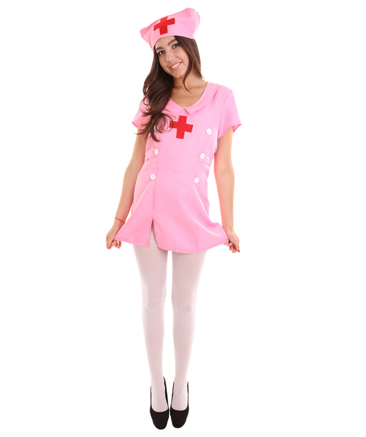 女性 JCO-421 のナースコスチューム ピンクコスプレコスチューム