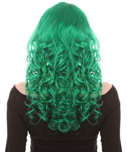 Wigs2you ハロウィンパーティープレミアムレディース H-1002 着用しやすい ベラウィッグ ダークグリーン色