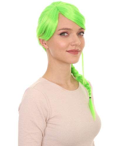 Wigs2you ハロウィン パーティー プレミアム レディース H-1164 とても快適なライム編み込みウィッグ