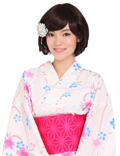 "耐熱商品☆ショートウィッグ☆両サイトと毛先に注目！☆ オリジナルスタイル☆アレンジ自由 ウィッグネット付き♪ W-779 "