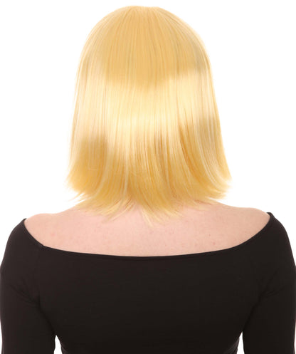 Wigs2you ハロウィンパーティープレミアムレディース H-575 イエローブロンド ミディアムボブウィッグ