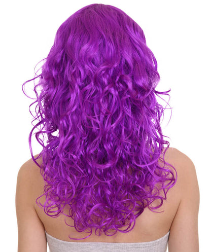 Wigs2you ハロウィンパーティー プレミアム レディース H-1028 着用しやすい ベラウィッグ ネオンパープルカラー