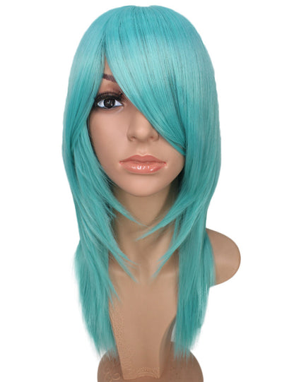 レディースファッション C-071 ロングストレート C-ワインレッド コスプレヒートスタイラブルウィッグ
