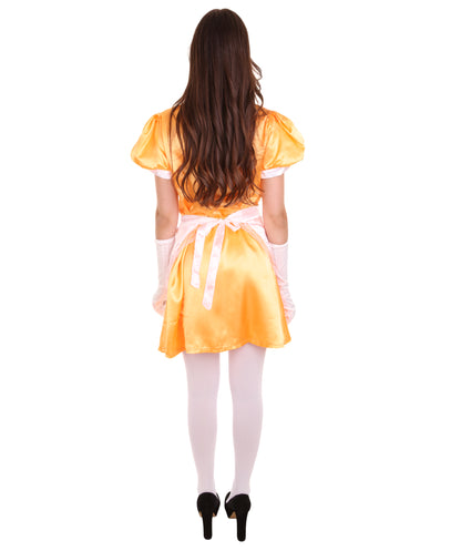 大人用女性の JCO-328_10 フレンチエプロンメイド制服 オレンジ コスプレコスチューム